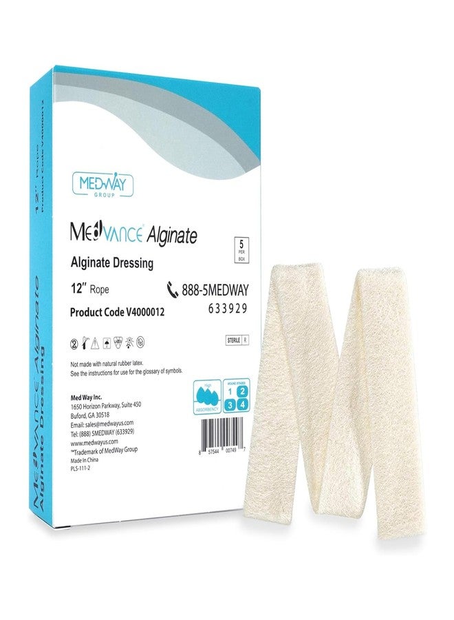 ضمادة ميدفانس™ ألجينات - ضمادة ألجينات الكالسيوم، حبل بطول 12 بوصة، علبة تحتوي على 5 ضمادات - Image 1